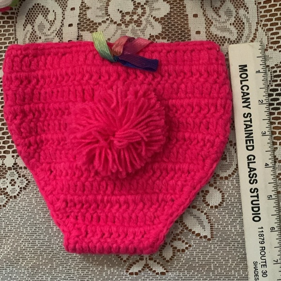 🔥3/$30🔥NWOT OWL outfit handmade costume crochet baby girl infant Gift photo op… - Picture 7 of 7